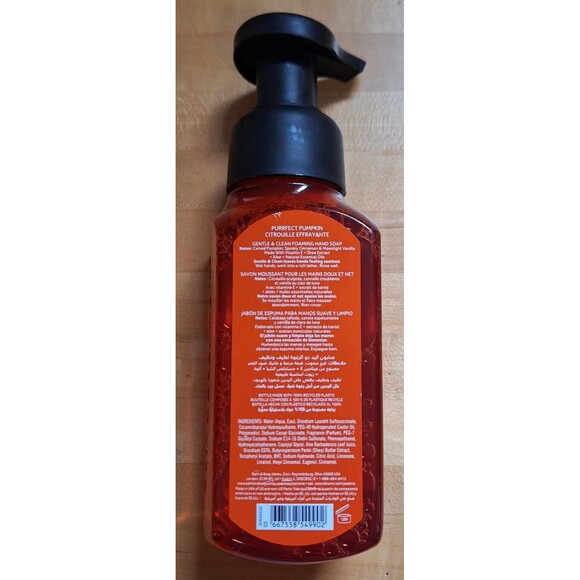 BATH & BODY WORKS 2023 Halloween PURRFECT PUMPKIN Foaming Hand SOAP New - Picture 4 of 5
